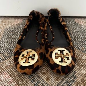 Tory Burch Calf Hair Leather Reva Flats